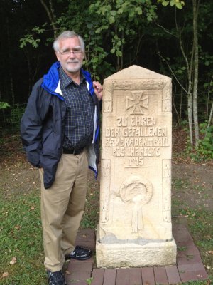 Me Beside A Marker For Soldiers