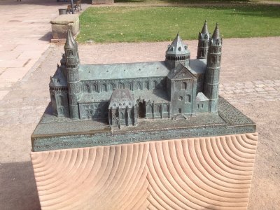Scale model of Worms Cathedral